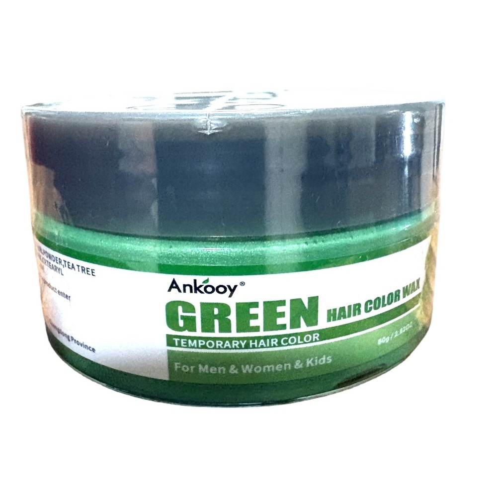 Ankooy Green Temporary Hair Color Wax | For Men, Women & Kids | 120g